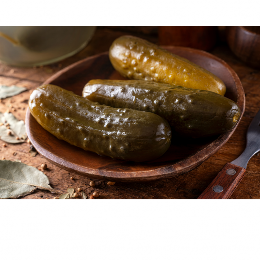 bowl of fermented pickles